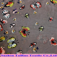 Polyester Printed Chiffon Fabric for Ladies Dress